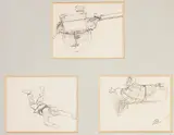 Edith Anna Somerville, A PONYTRAP MISHAP (SERIES OF 3 SKETCHES)