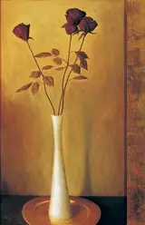 Stuart Morle, ROSES IN A WHITE VASE