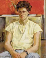 Robert Taylor Carson, PORTRAIT OF A YOUNG MAN, SEATED
