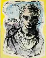 Gerard Dillon, ABSTRACT and MAN IN AN ARAN SWEATER (A PAIR)