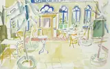 Father Jack P. Hanlon, OUTDOOR TABLES AT LA VENTA CAFE