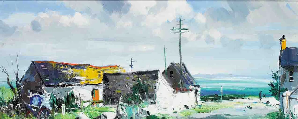 BALLYWALTER, COUNTY DOWN by Kenneth Webb, oil on canvas, sold Nov 2003