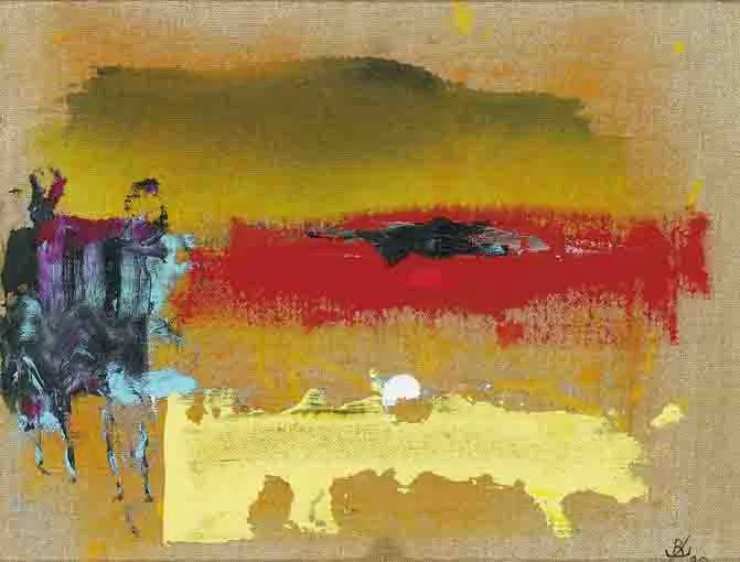 DANCING ON THE SHORE by John Kingerlee, oil on canvas, sold Nov 2003