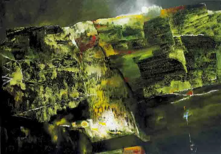 MORNING, WICKLOW HILLSIDE by Patrick Hickey, oil on canvas, offered Nov 2003