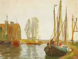 Ernest Columba Hayes, FISHING SMACKS, VOLENDAM