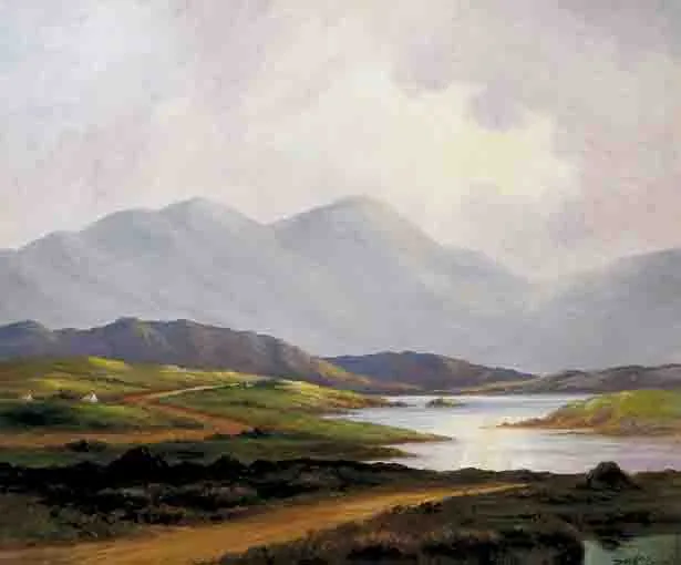 Douglas Alexander, SUN BURST, WEST OF IRELAND, oil on canvas