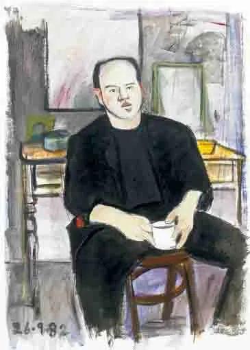 CHAIRMAN by Michael O'Dea, watercolour and gouache on paper, offered Nov 2003