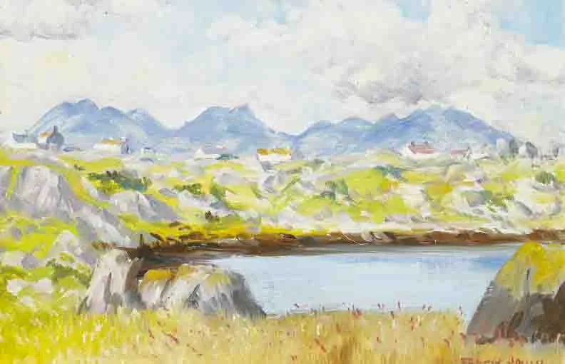 STUDY IN CONNEMARA, AUGUST 1975 by Fergus O'Ryan, oil on canvas board, offered Nov 2003