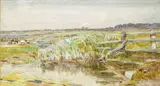 Claude Hayes, NEAR DUNWICH, SUFFOLK, and PASTORAL SCENE WITH GRAZING CATTLE AND SHEEP (A PAIR)