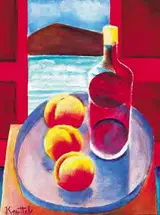Graham Knuttel, STILL LIFE WITH PEACHES