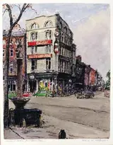 Flora Mitchell, DAWSON STREET DUBLIN FROM ST STEPHEN'S GREEN