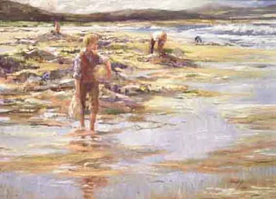 THE EVENING by Roy Lyndsay, oil on canvas, sold Feb 2002