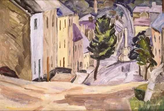 CASTLETOWNSHEND, COUNTY CORK by Anne King-Harman, oil on board, sold Feb 2002