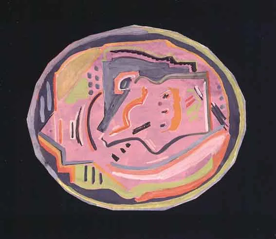 Evie Hone, ABSTRACT COMPOSITION, gouache on board