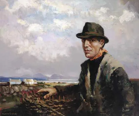 Maurice Canning Wilks, CONNEMARA MAN, oil on canvas