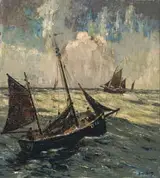 Ronald Ossory Dunlop, STORMY SEAS IN DUBLIN BAY