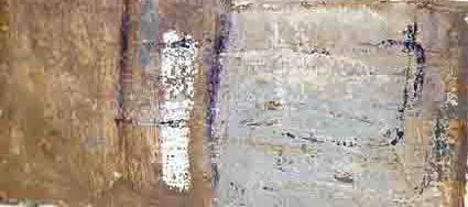 UNTITLED ABSTRACT by Camille Souter, oil on paper, sold Nov 2001