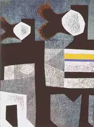 Colin Middleton, DUET NO. 2, oil on board