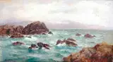 Alexander Williams, GANNETS ON A ROCK, OFF THE COAST OF ACHILL