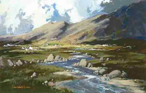 George K. Gillespie, DONEGAL LANDSCAPE, oil on board