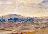 Ronald Ossory Dunlop, HILLY LANDSCAPE WITH LAKE
