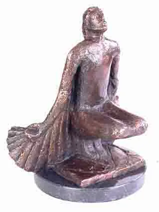 THUS DAEDALUS FLEW by Niall O'Neill, bronze sculpture on a polished black limestone plinth, sold Nov 2001