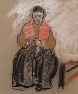Nano Reid, SEATED PEASANT WOMAN