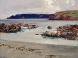James Humbert Craig, SAIL BOAT IN SHALLOW WATERS