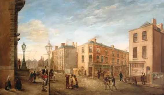 R. Manning, AMIENS STREET, DUBLIN, oil and canvas
