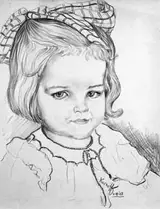 Harry Kernoff, PORTRAIT OF A YOUNG GIRL AND HER BROTHER (A PAIR)