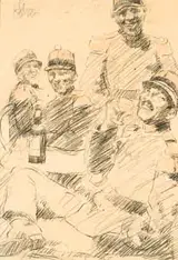 William Conor, ARMY OFFICERS CAROUSING
