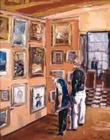 Ivan Sutton, VIEWING AT WHYTE'S AUCTION, ROYAL DUBLIN SOCIETY