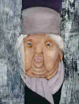 Anne Yeats, WOMAN LOOKING THROUGH LACE CURTAINS