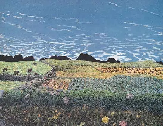 Tim Goulding, AUTUMN FIELDS (WEST CORK), acrylic on canvas (unframed)