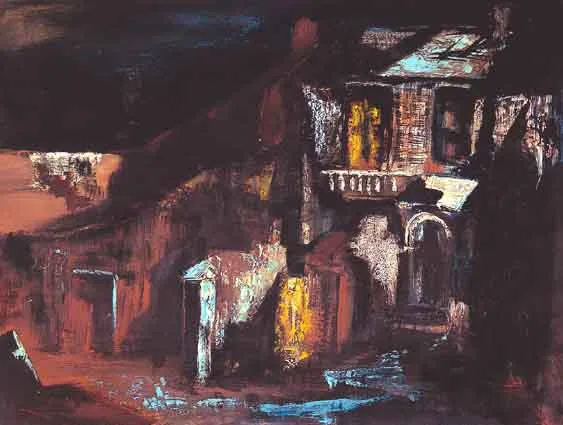 SHADOWS by Séamus Ó Colmáin, oil on canvas board, sold Jun 2001