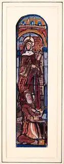 Evie Hone, SAINT BRIGID (DESIGN FOR STAINED GLASS)