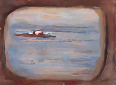 Patrick Collins, DALKEY ISLAND, oil on board