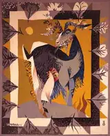 Louis le Brocquy, THE GARLANDED GOAT