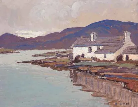 Letitia Marion Hamilton, THE FISHERMAN'S COTTAGE, oil on canvas