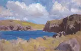 Estella Solomons, CLIFFS AND COVE WITH A LIGHT BREEZE BLOWING (COUNTY KERRY)