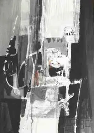 STILL LIFE by George Campbell, mixed media, sold Sep 2003