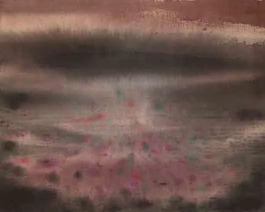 Patrick Scott, DISTANT BOG, tempera on canvas