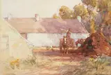Frank McKelvey, WORKING IN THE YARD
