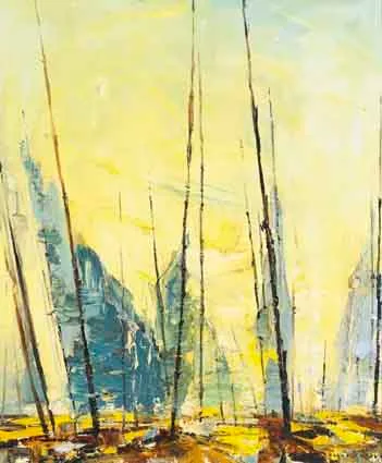 DAWN OF SPRING by Kenneth Webb, oil on canvas, sold Sep 2003