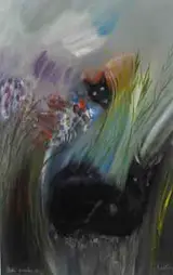 Richard Kingston, "SLAKY" (CATS IN A GARDEN)