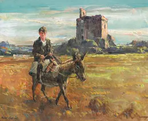 DONEGAL TRANSPORT by Robert Taylor Carson, oil on canvas, offered Sep 2003