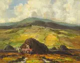 Padraic Woods, LOADING TURF, DUNFANAGHY, COUNTY DONEGAL
