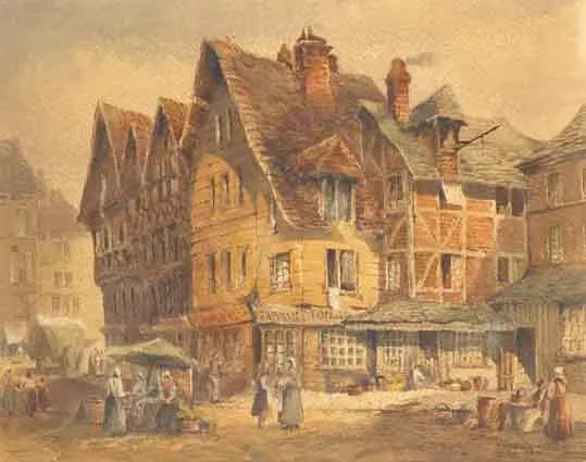 LISIEUX, NORMANDY by William Bingham McGuinness, watercolour, sold Sep 2003