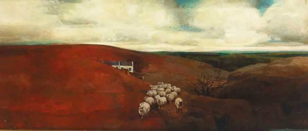 Jack Cudworth, DUBLIN MOUNTAINS, oil on board