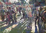 Arthur K. Maderson, POINT OF SUNSET (STUDY, TALLOW HORSE FAIR)